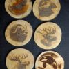 Houten onderzetters dieren Noorwegen